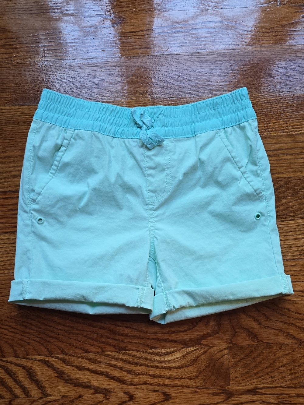 Eddie Bauer Mint Aqua Quickdry Cuffed Shorts
